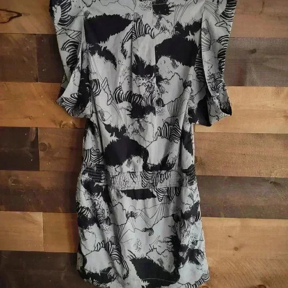 ANTHROPOLOGIE Nümph Gray And Black Cocktail Dress Size 8 EK(6 US) - Picture 3 of 12